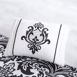 LORELLE 5 darabos ágytakaró garnitúra - fekete/aqua - king
