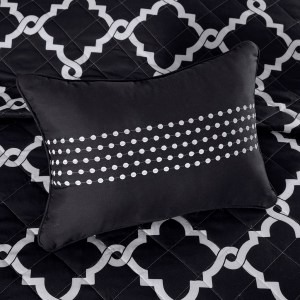 ULTIMA 4 darabos ágytakaró garnitúra - fekete - king